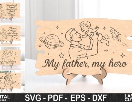 Paquete De Placas Para El Dia Del Padre 3 Creativo Digital